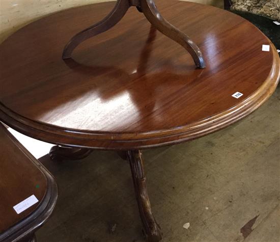 19th century circular mahogany breakfast table